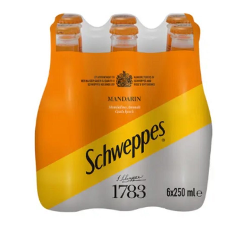 SCHWEPPES GAZOZ 6*250 ML - MANDALİNA (ŞİŞE)